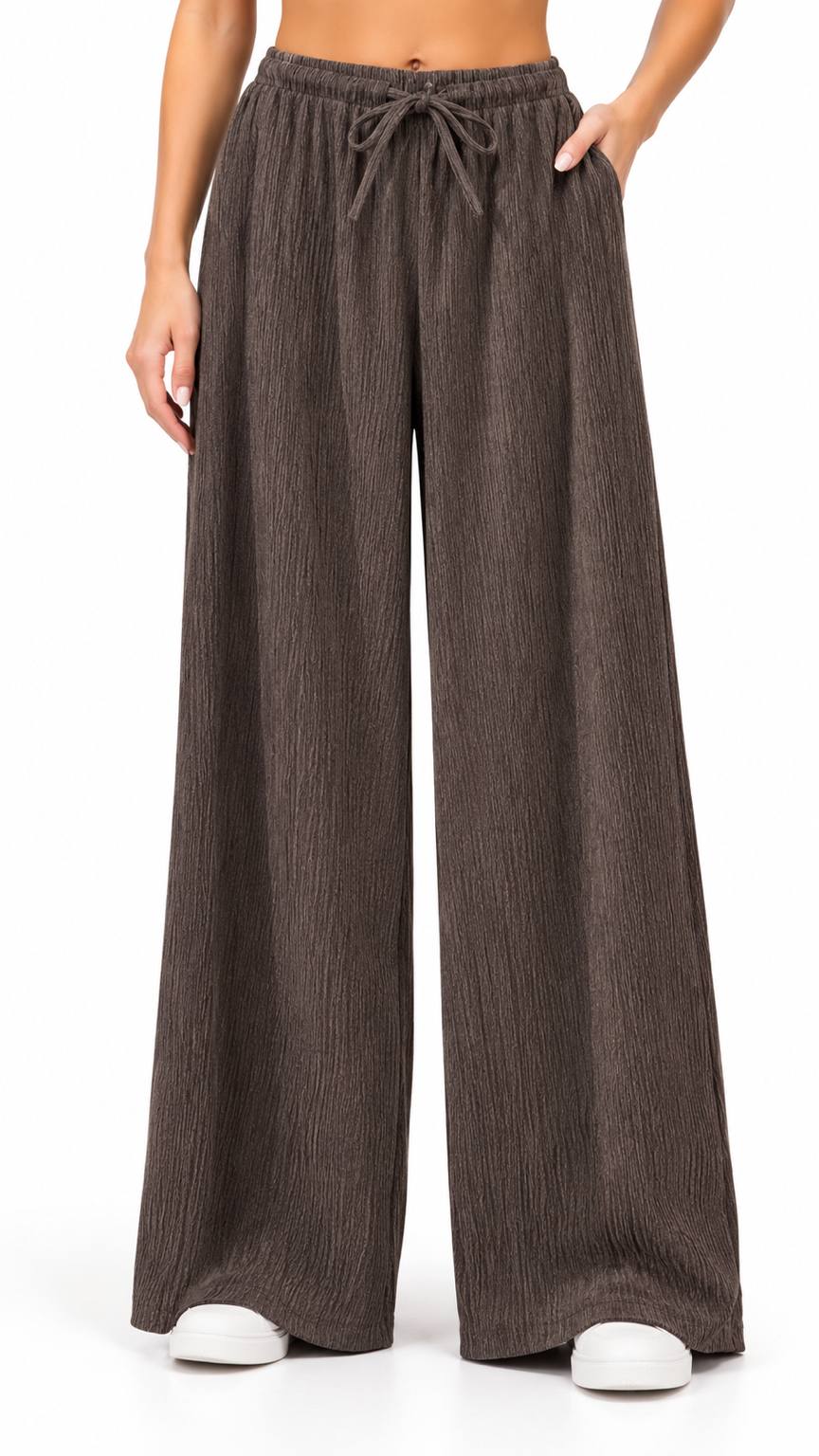 İPLİ BOL PAÇA PANTOLON görsel 2